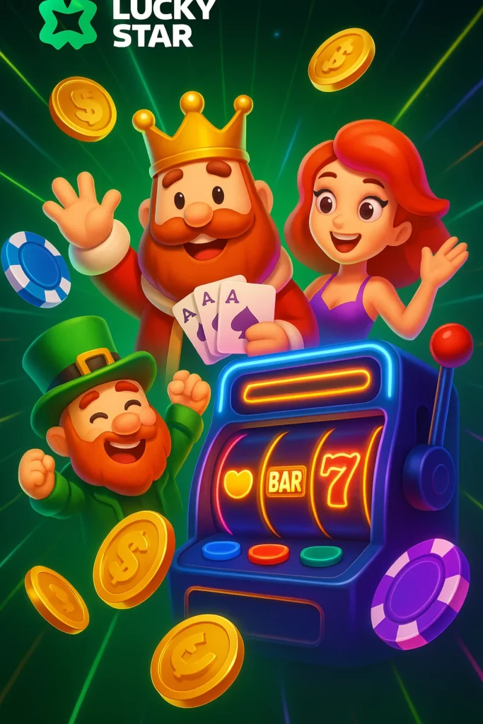 App dashboard showing categories: slots, Aviator, bonuses in green interface